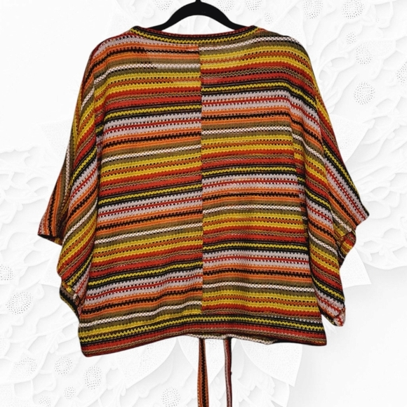 Anthropologie Don’t. Stop. Believing. Multi-Colored Striped Wide Sleeved - Picture 4 of 4